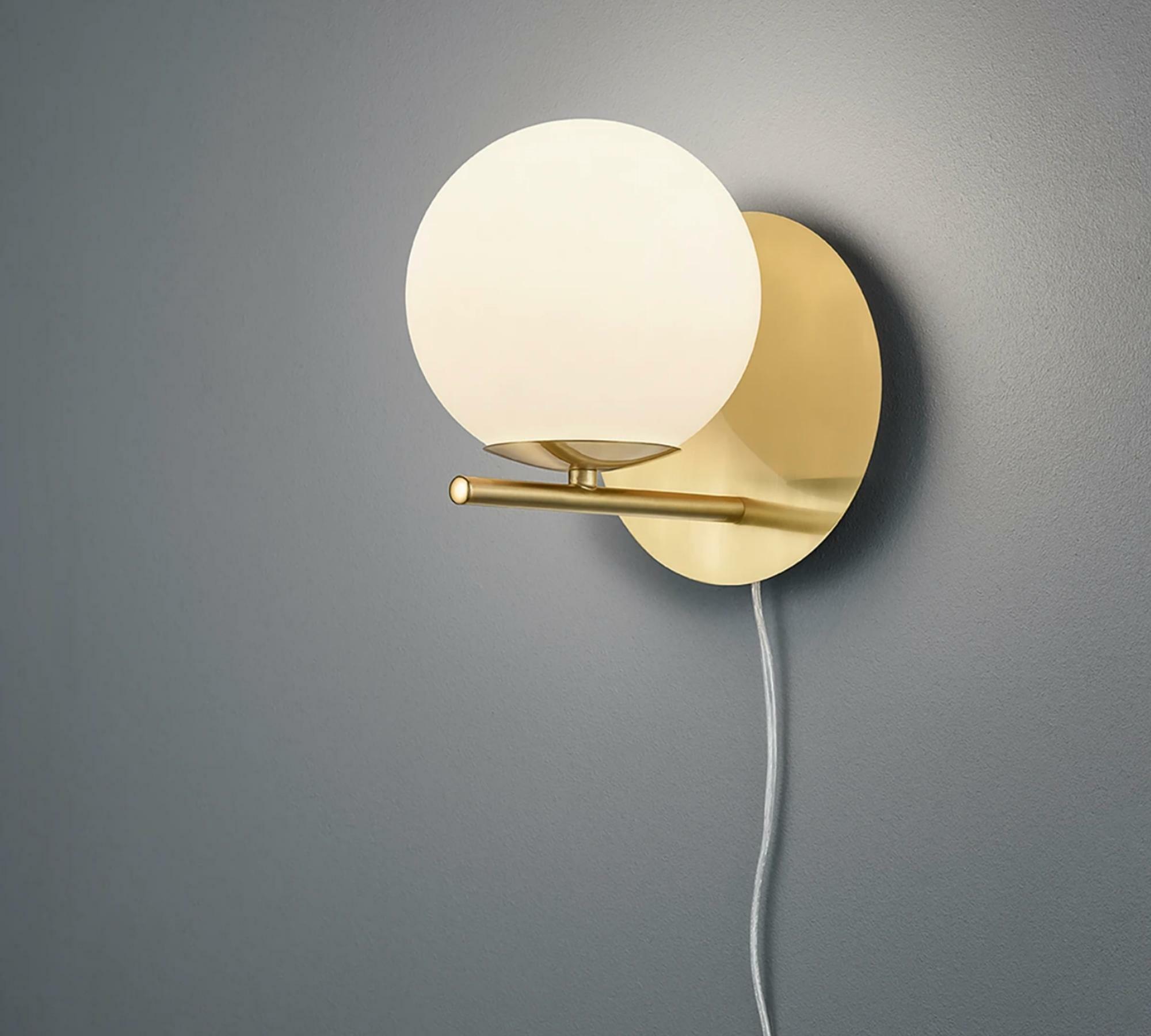 1-flammige Wandleuchte Aluminium Gold 0