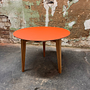 Beluga Couchtisch Holz Orange Ø 57cm 0