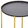 2x Avento Set aus zwei schwarz-goldenen Beistelltischen
 7