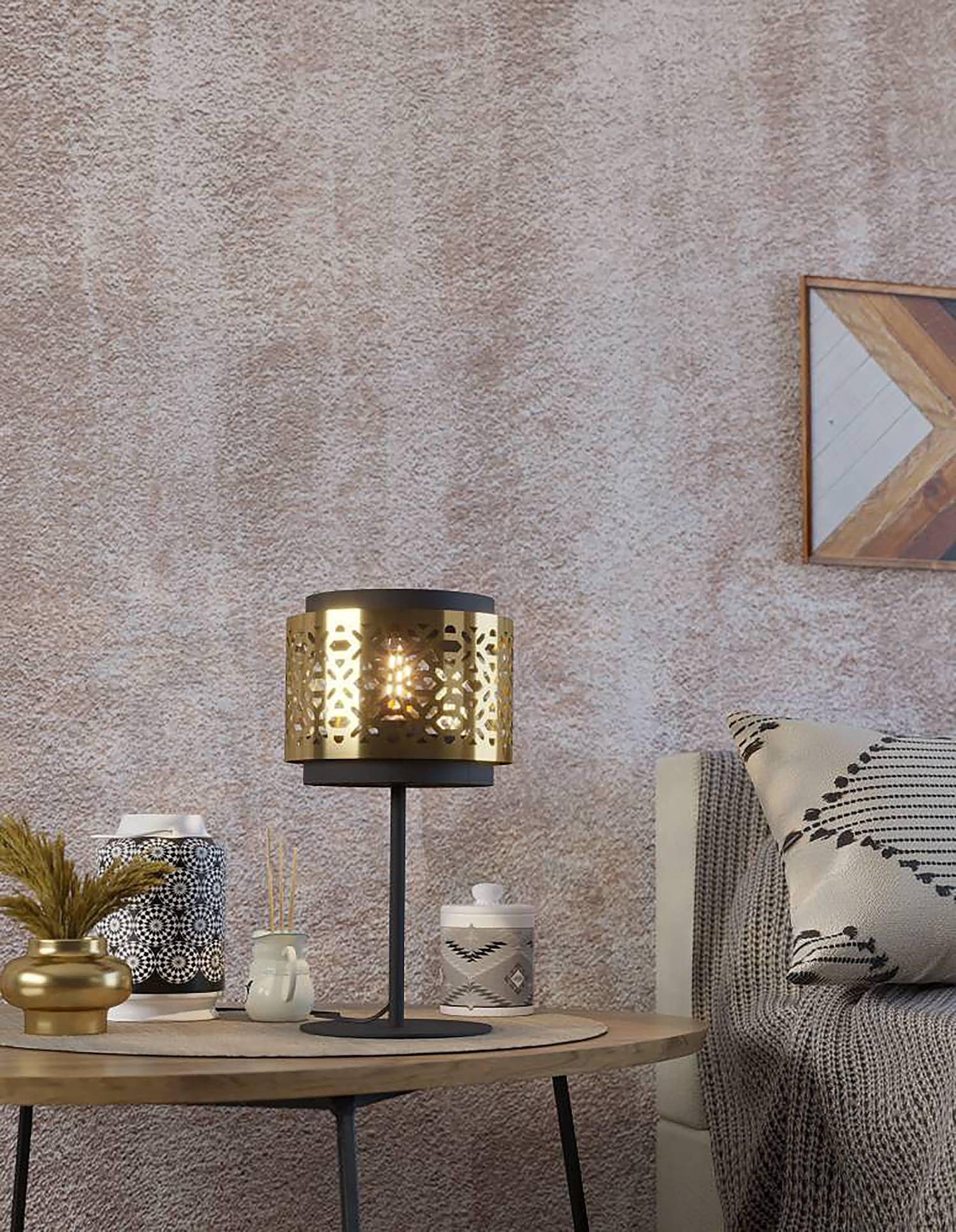 Sandbach Table lamp Steel 1-light 1