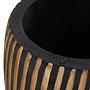 Arlo Große Natur und Schwarze Holzvase
 3