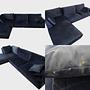 Papira Ecksofa Links Marineblau 6