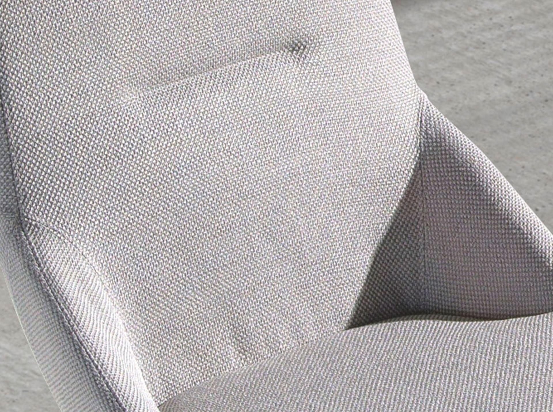 Dining chair textile light grey 4