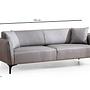 Belissimo 3-Sitzer Sofa Grau 7