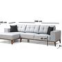 Montana Ecksofa Links Grau 5