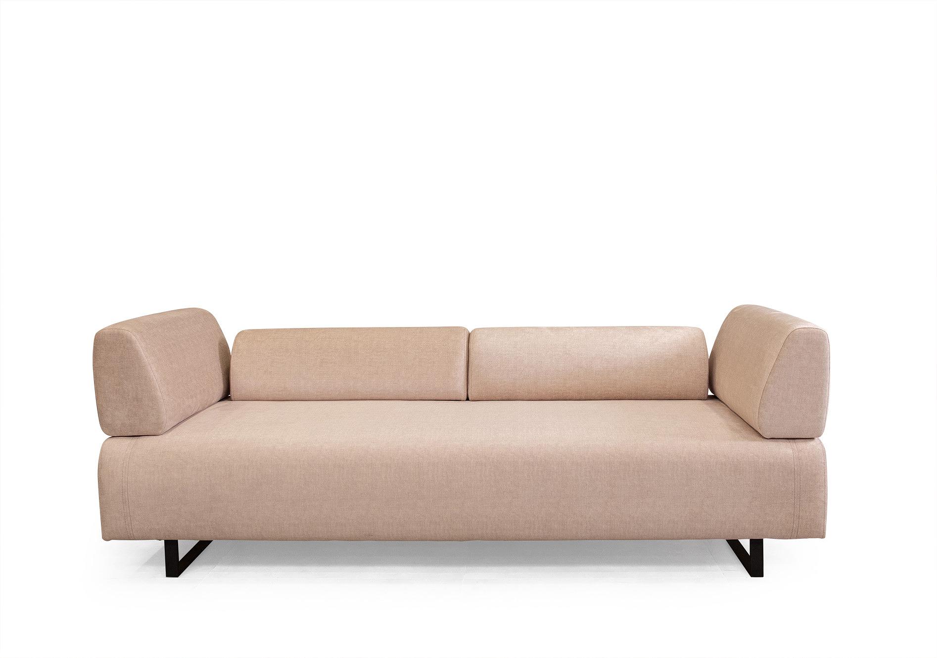 Infinity 3-Sitzer Sofa mit Beistelltisch Beige 9