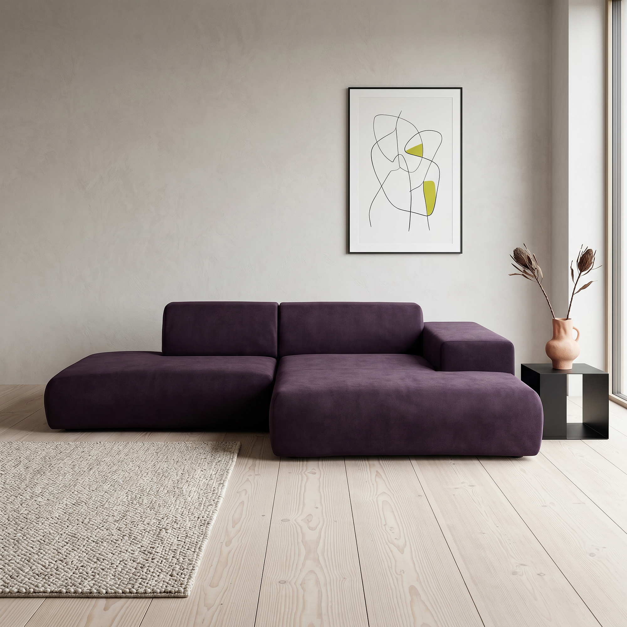 Pyllow Sofa Velvet Violet 6