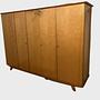 Vintage Kleiderschrank Holz Braun 0
