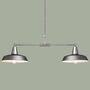 2-Light Pendant Light Rustic Silver 0