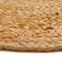 Teppich Rund Jute 80 cm 2