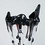 Murano glass vase black 1960s 3