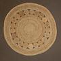 Bosie Demir Runder Schwarzer Jute-Teppich 2