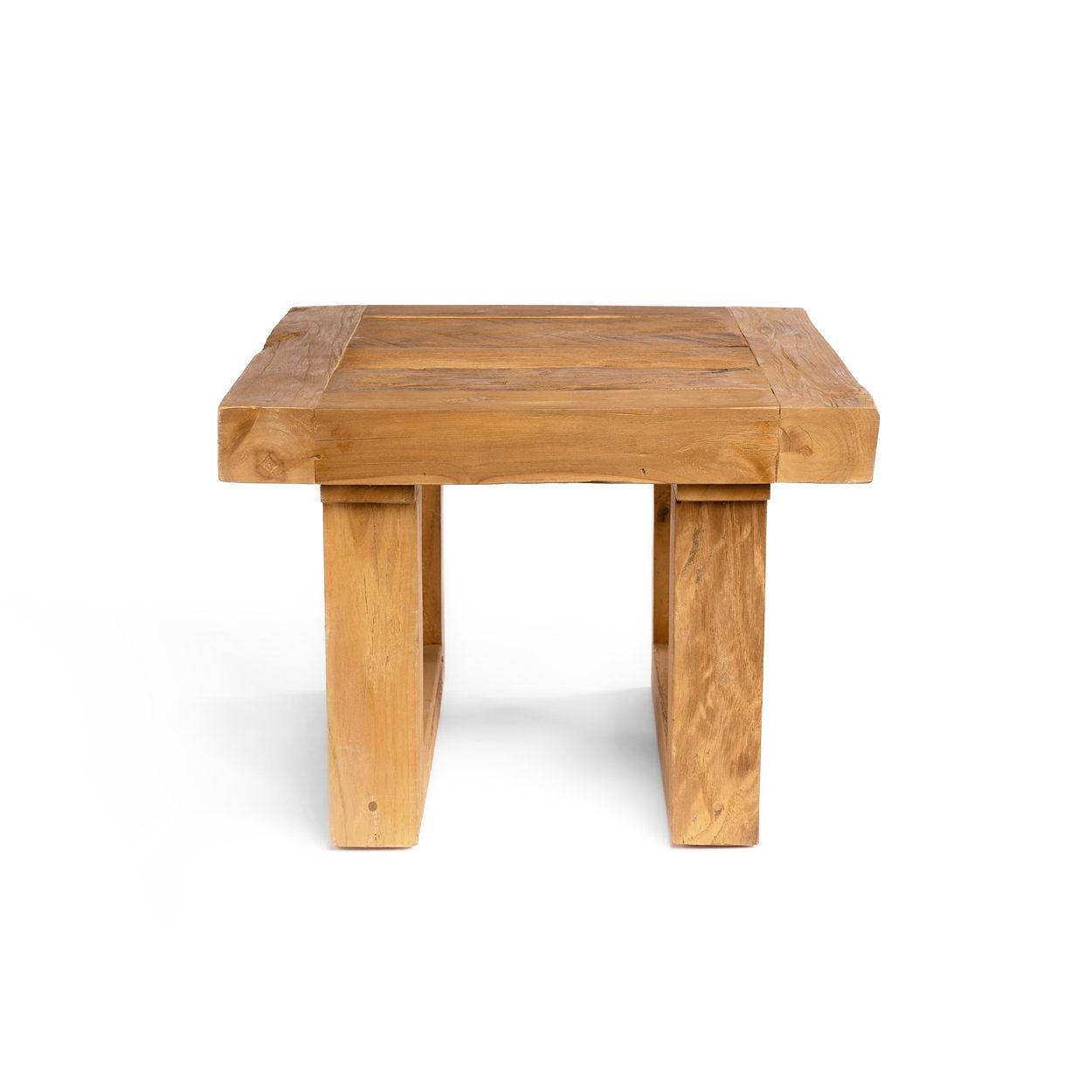 Teak wood side table Natural 7