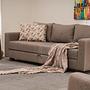 Aly Sofa Bed 3-Seater Brown 1