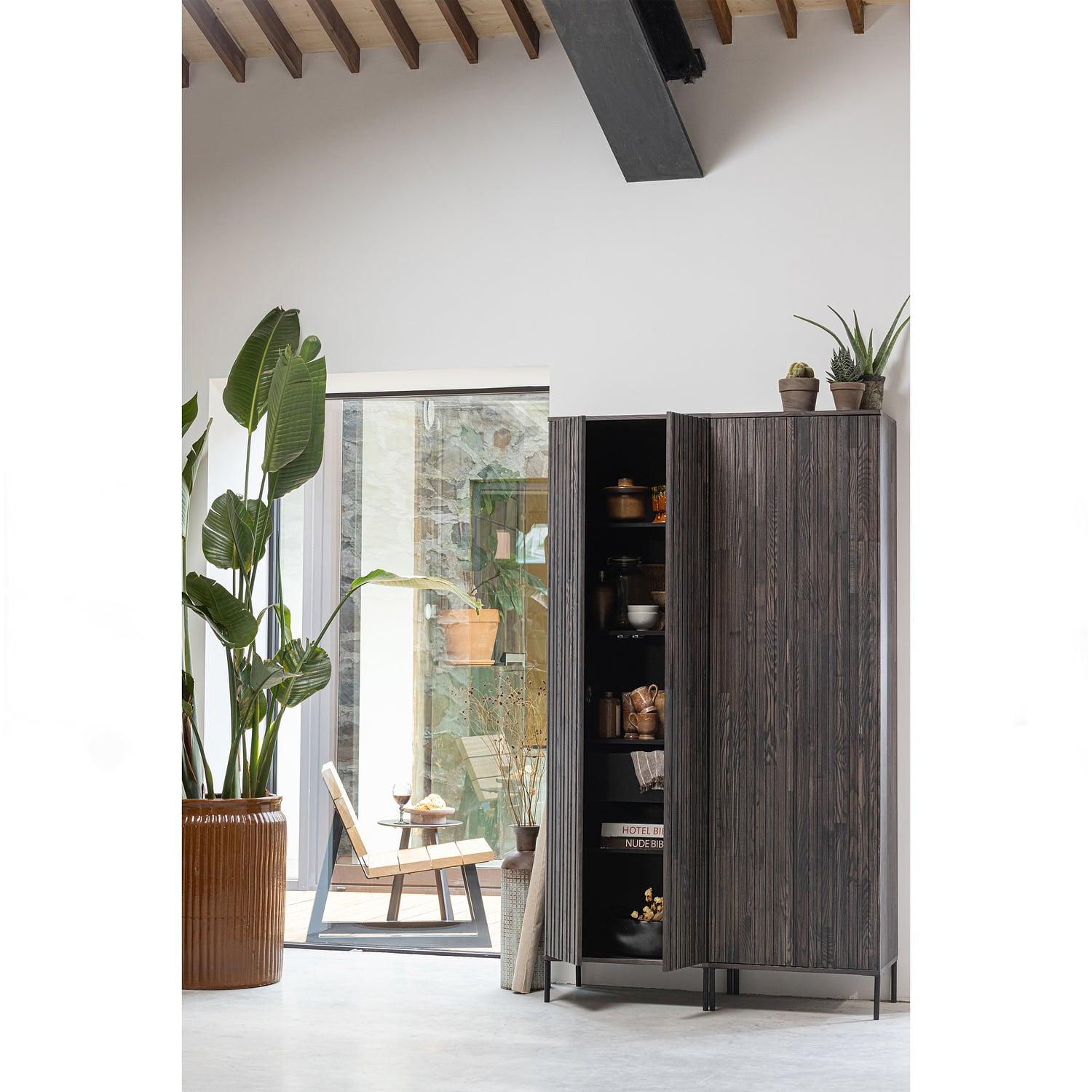 Banco Stuhl Holz Braun 2