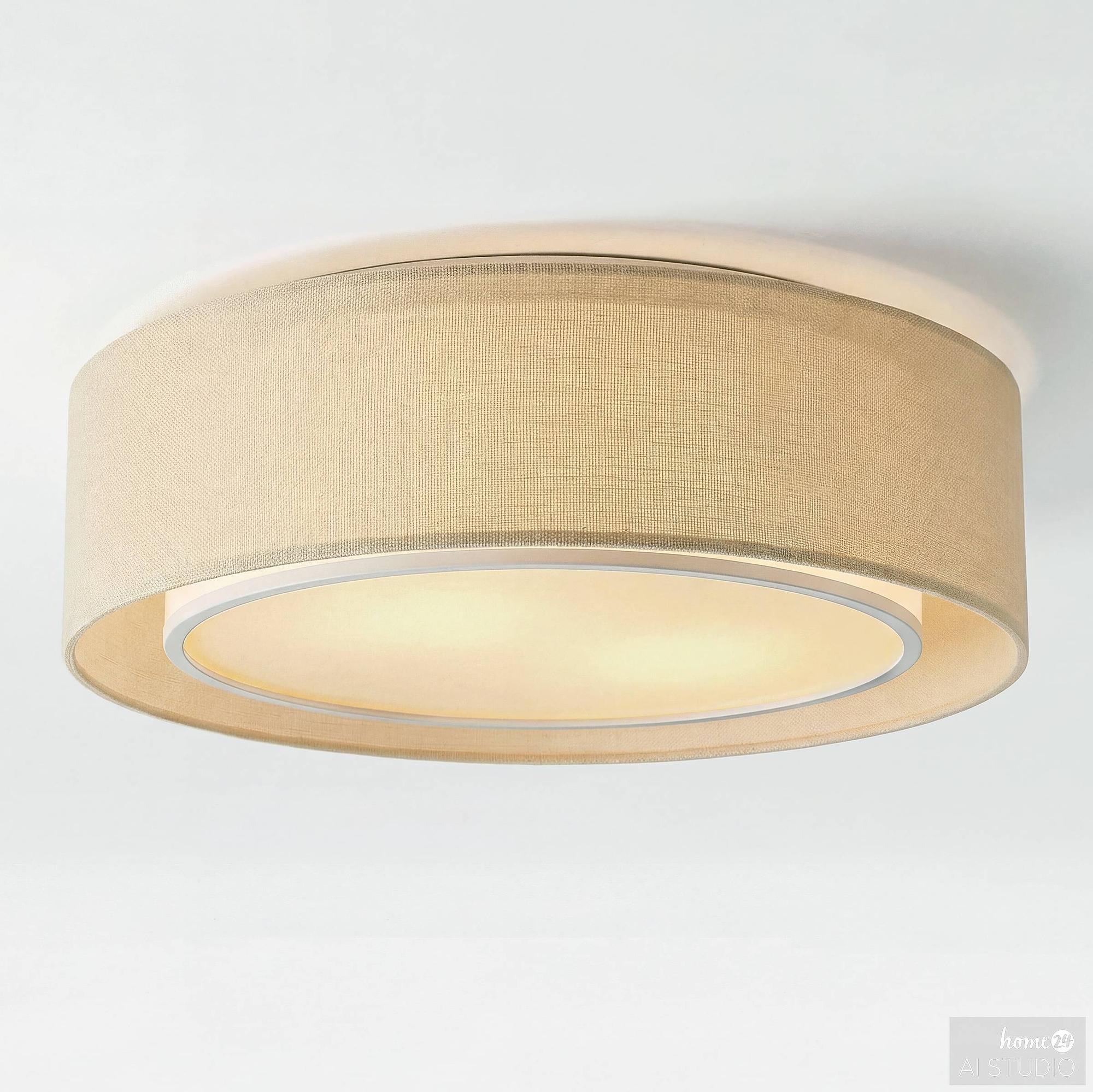 Radiu Deckenleuchte 1-flammig Mischgewebe Eisen  3