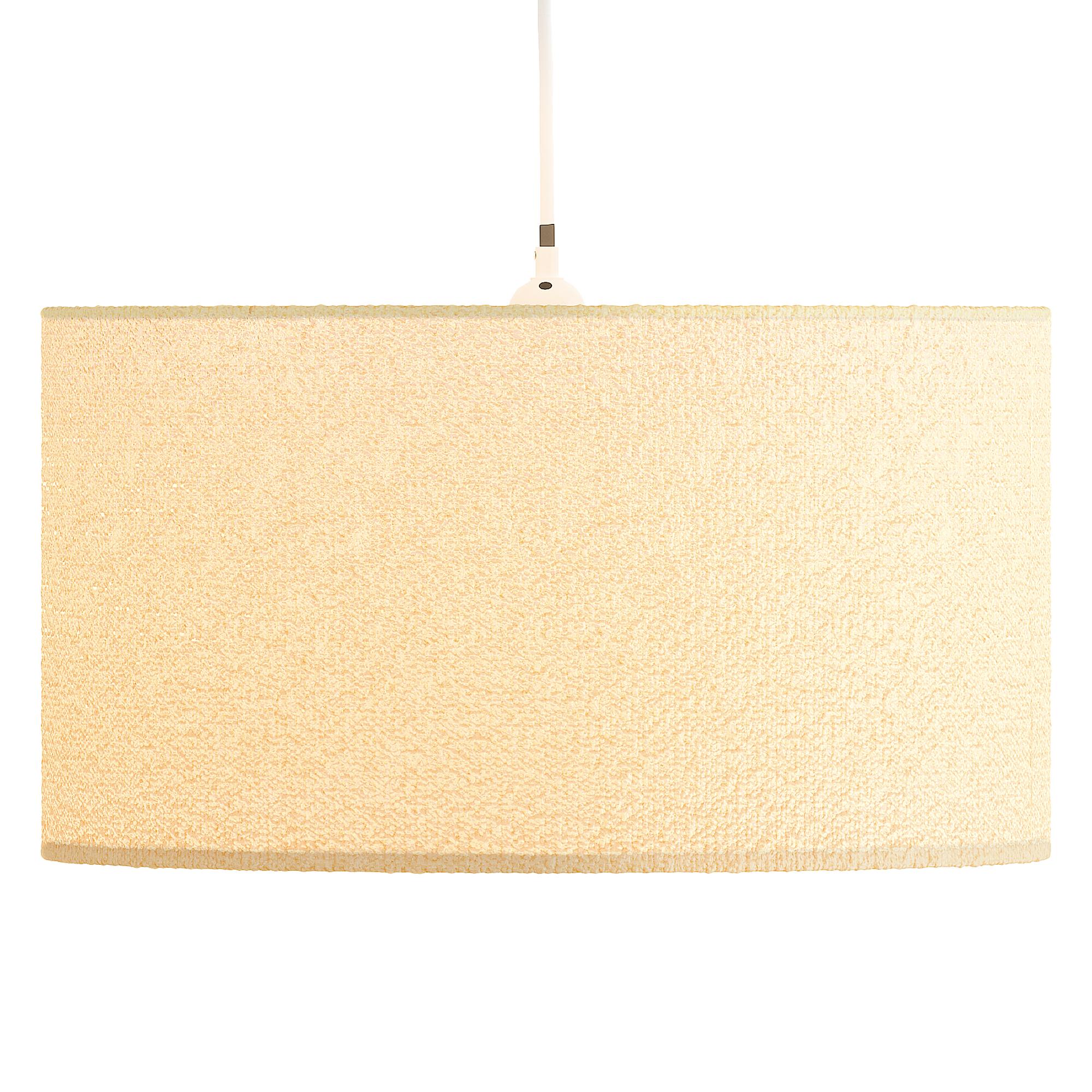 Pendant light Yaro iron linen 1-light beige 40 cm 4