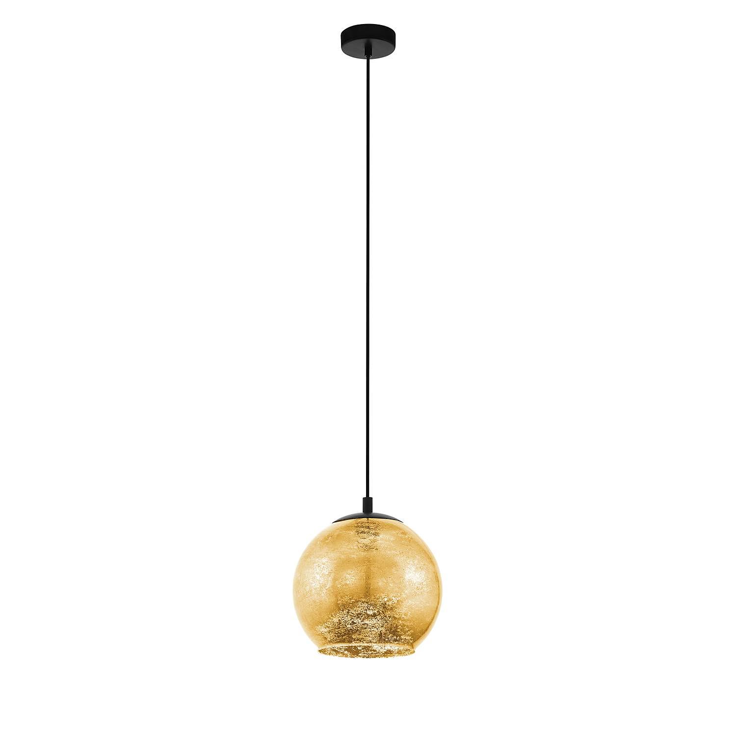 Pendant lamp Albaraccin I Clear glass Steel 1