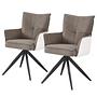 2x Sattaw Swivel Armchair Beige 0
