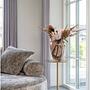 Side table Lecco steel marble white 41x58cm 2