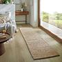 Drew Braid Border Läufer Kenaf Baumwolle Beige 1
