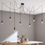 Pendant lamp 7-light aluminum black 3