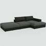 Flayr Sofa Récamiere Rechts Webstoff Grautöne 1