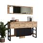 Console table with shelf Brown 3