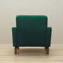 Vintage armchair velvet wood dark green 1970s 4
