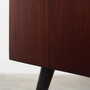 Vintage bookshelf mahogany brown 1970s 9