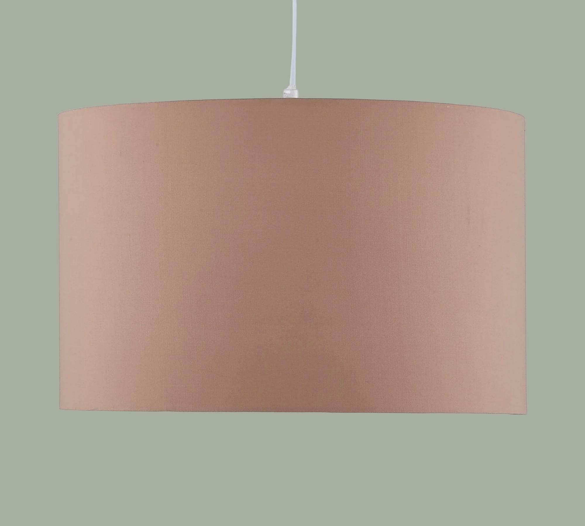 Pendelleuchte 1-flammig Baumwolle Metall Braun 3