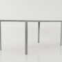 Vintage Table Aluminum Grey 1980s 2