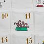 Santa Is Coming Advent Calendar Cotton 123x71cm 3
