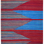 Kilim Gashgai Teppich Rot Blau 0