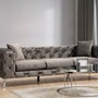 Elegantes Sofa 3-Sitzer Anthrazit 0