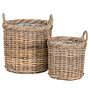 Aufbewahrungskorbset Guuwa 2er Set Rattan Braun 1