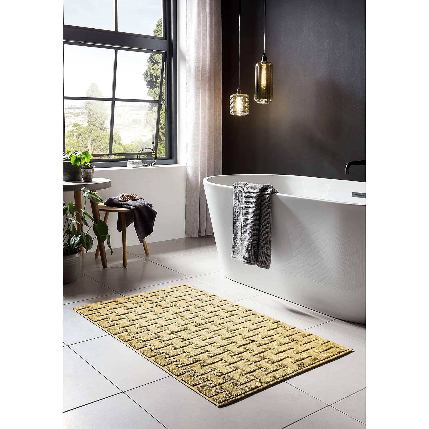 Badteppich Delia Baumwolle Gold 0