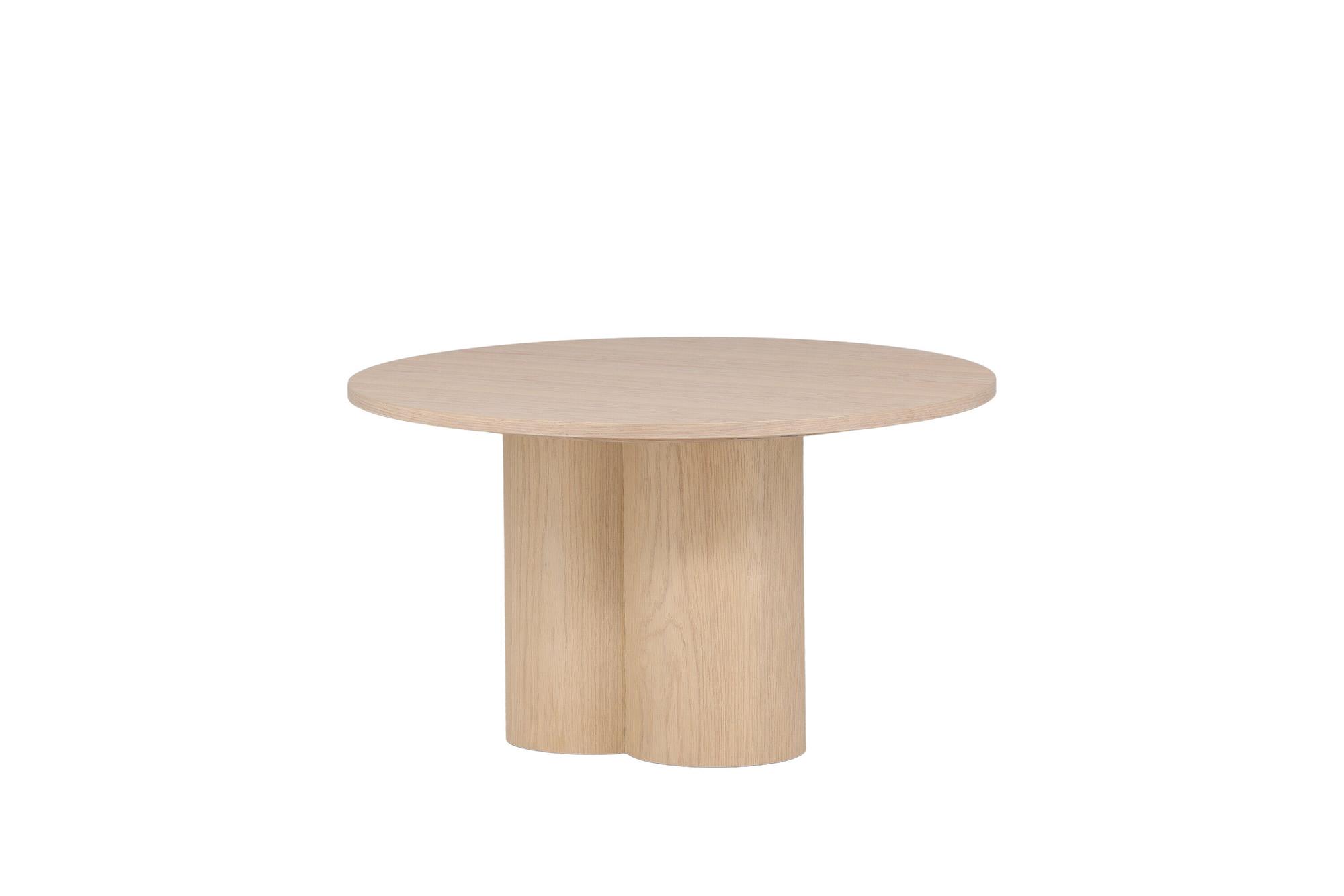 Olivia Couchtisch MDF Weiß  Ø80cm 4