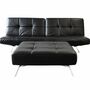 Vintage Pascal Mourgue Smala Sofa und Hocker Schwarz 0