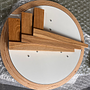 Beluga Couchtisch Holz Orange Ø 57cm 2