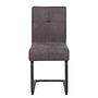 Dining chair Onlay set of 2 microfiber steel anthracite 1