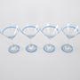 4x Martini Glasses Blue 4