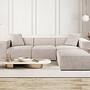 Emma Sofa 3-Sitzer & Fußhocker Mokka 0