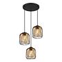 3-Light Dichti Type B Pendant Light Iron Black 3
