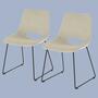 2x Esszimmerstuhl Cord Beige 0