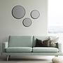 Wall Mirror Picasso Round Mirror Glass Aluminum Black 25 cm 2
