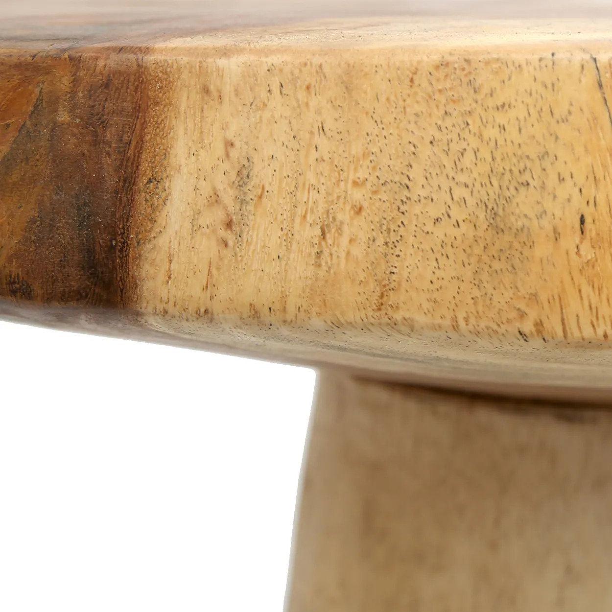 The Timber Conic Side Table Natural ø50cm 4
