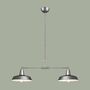 2-Light Pendant Light Rustic Silver 2