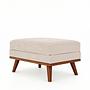 Stool Japandi Fabric Beige 4