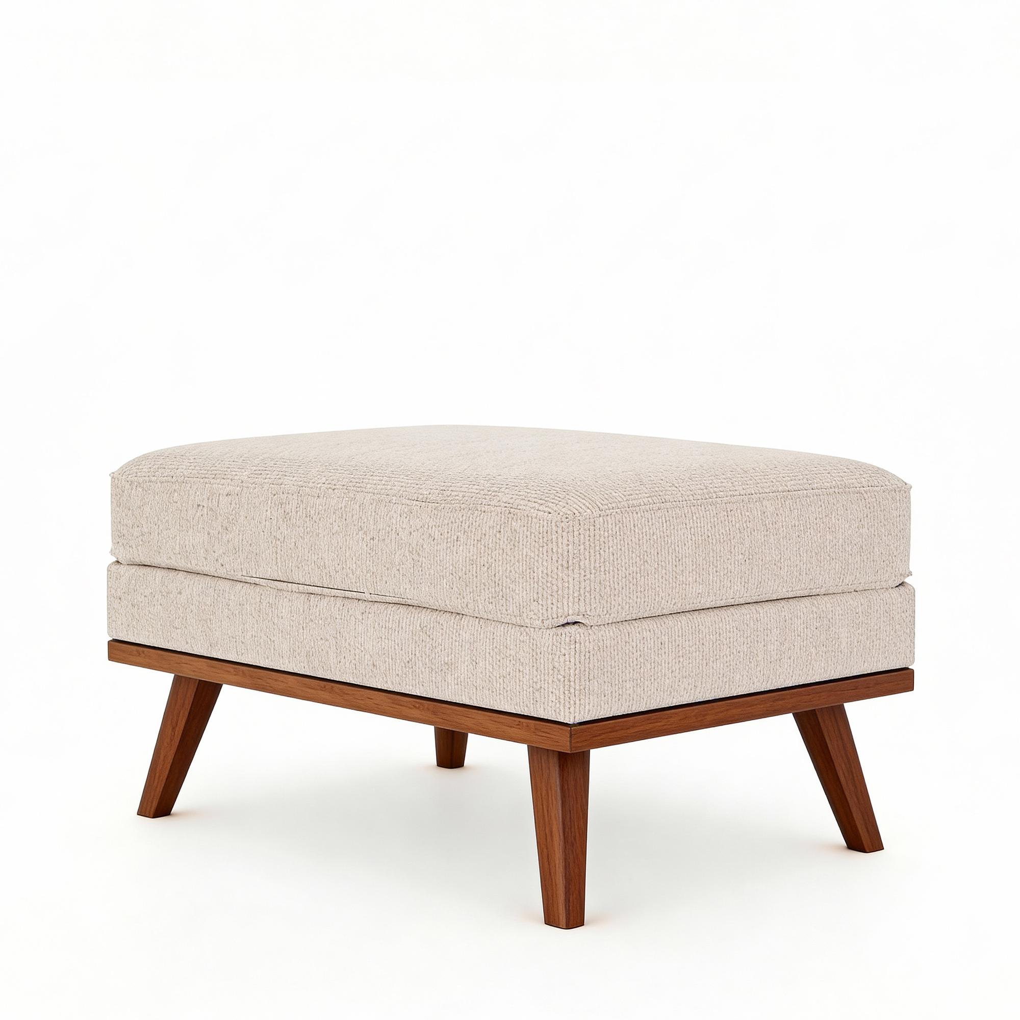 Stool Japandi Fabric Beige 4